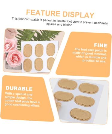 GLEAVI 6sheets Heel Grips Corn Patch Corn Pad Feet Corn Sticker Corn Treatment Pad Self-Adhesive Feet Pad Bunion Foot Protectors Toe Protector Women's Shoes Cotton Foot Stickers - Buy Online on GoSupps.com