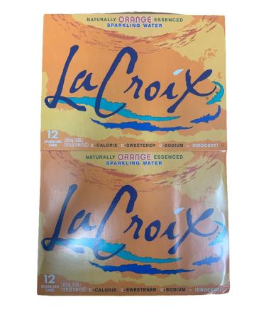 La Croix Naturally Orange Essenced Sparkling Water | 24 x 355ml