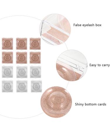 STOBAZA Lot de 12 Bo tes Transparentes pour Faux Cils Organisateur Compact en Plastique Support Plateau Emballage L ger pour Rangement de Cils tui Portable Beaut et Voyage - Buy Online on GoSupps.com