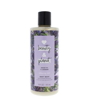 Unilever Love Beauty & Planet Argan Oil & Lavender Body Wash Relaxing Rain 16 Oz