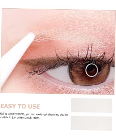 Mikinona 20pcs Hooded Eyelid Tape White Eyeliner Stickers Pvc Makeup Stickers Eyeball Stickers - Buy Online on GoSupps.com