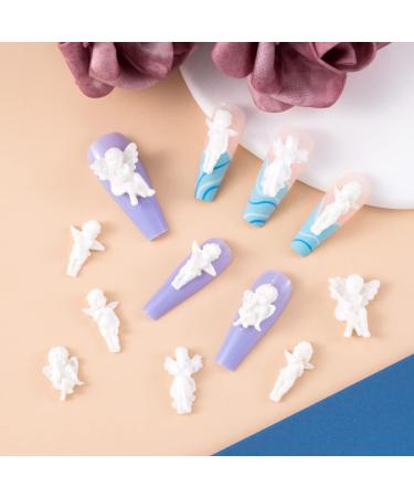 PAGOW 90PCS Retro Baroque 3D Embossed Angel Baby Nail Art Charms - Cute Cupid Designs for DIY Manicure Jewelry Decor - Women Nail Supplies - Buy Online on GoSupps.com