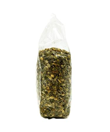 Olpresole Organic Pumpkin Seeds 1 kg | Broken Unsalted Protein-Rich Snack Ideal for Salads & Mixes - Buy Online on GoSupps.com