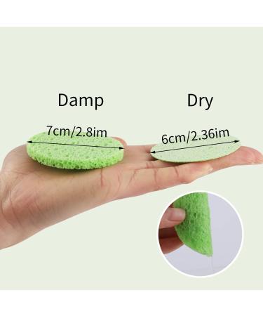 60 Count Compressed Facial Sponges 4 Color Facial Sponges Cleansing Wash Face Sponge Exfoliating Cellulose Facial Cosmetic Sponges for Makeup Removal(2.5 Inch) Green/Pink/Yellow/Whtie - Buy Online on GoSupps.com