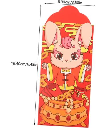 ABOOFAN 96 pcs Child Paper Cartoon Wallet Bag Money Bag Chinese Style Kids Wallet Lai Si Feng Festive red envelopes red Wallet Piggy Bank Three-Dimensional New Year Kids Purse aldult - Buy Online on GoSupps.com
