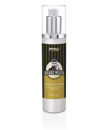 Beard Growth Shampoo & Wash- Stimulates & Repairs New Follicle Growth. Grow Stronger Thicker Fuller Longer Healthier Beard & Mustache Hair.