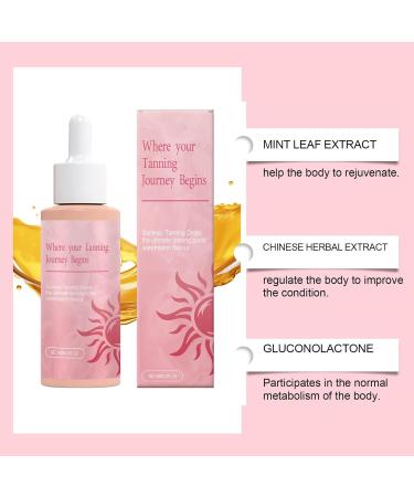  G n rique Tanning Drops 60 ml Moisturizing -Tanner Hydrating Sun Drops Natural Bronze Glow Nourishing Gradual Tan Liquid Face Sunkissed Complexion Enhancer for All Skin Types - Buy Online on GoSupps.com