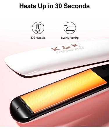 K&K Keratin Therapy Hair Straightener 1.5 Inch Ceramic Tourmaline Flat Iron for Smoother Shinier Hair Professional Styling Tools International Shipping Available - Buy Online on GoSupps.com