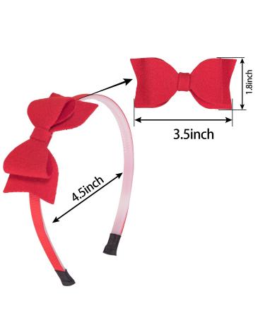 XIMA 18PCS Felt Woolen Fabric Hair Bows Headbands for Girls, Kids, Teens, Toddlers, and Women - Buy Online on GoSupps.com