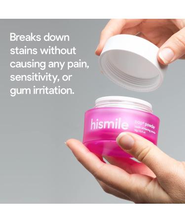 Hismile Pap+ Teeth Whitening Powder - Enamel-safe & Active Whitening for Sensitive Teeth - Buy Online on GoSupps.com