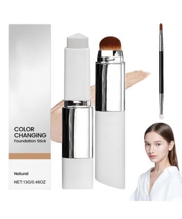 Nbzsmlkn Medazy ColorChanging Cover Cream Stick Medazy Color Changing Foundation Color Changin Foundation Stick White Korean Foundation Stick Waterproof For All Skin Types Natural