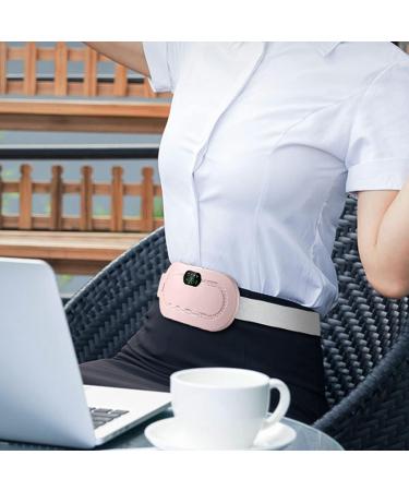 Menstrual Heating Pad - 4 Speed Waist Cramp Relief Heating Belt | Pink Uterus & Stomach Support - Buy Online on GoSupps.com