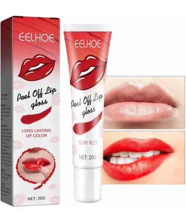  JPSDOWS Peel Off Lip Dye - Tear Off Waterproof Peel Reveal Lip Stain Lipstick Color Cup Peel Off Long Lasting Lip Gloss For Women Jpsdows - Buy Online on GoSupps.com