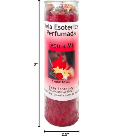 Buy ME-Palm Wax RED Intention Spell Candle | Vela CASA ESOTERICA PERFUMADA - Perfect for Spiritual Rituals & International Shipping - Buy Online on GoSupps.com