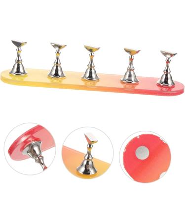 DRESSOOS 1 Set Nail Practice Holder Decorative Nail Stands Nail Holders for Nail Art Magnetic Nail Stands Convenient Nail Holders Beauty Nail Racks Decorative Nail Racks Beauty Nail Holders 12.8x3.7cm As Shown - Buy Online on GoSupps.com