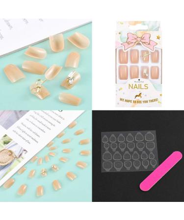 Sethexy Shiny Long Square Acrylic Nails - Gold Sparkling Fingernails for Women & Girls | 24 Complete Cover Tips - Buy Online on GoSupps.com