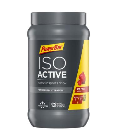 PowerBar Isoactive Red Fruit 600g - Isotonic Sports Drink - 5 Electrolytes + C2MAX Red Fruit 600 g (Pack of 1)