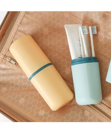 Zerodeko Travel Wash Cup Set - 4pcs Portable Toothbrush Holder & Cover for Kids - Outdoor Toothbrush Case & Toddler Toothpaste Storage - Buy Online on GoSupps.com
