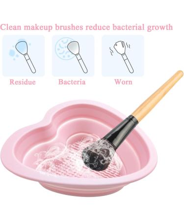 3 PCS Foldable Makeup Brush Cleaner Mat Silicone Makeup Brush Cleaning Mat Portable Cosmetic Brush Cleaner Washing Tool - Buy Online on GoSupps.com