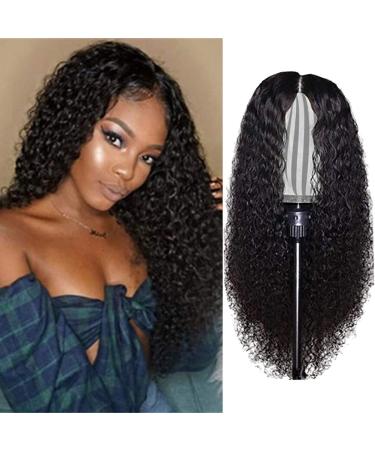 Gmuret 24 Inch Curly Lace Front Wig for Women - Real Black Hair Swiss Lace Natural Look - Buy Online on GoSupps.com