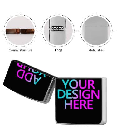 Custom Lighter Housing Personalized Lighter Case Customized Lighter Box Cover for Men Husbands Boyfriends Father Friends Family Black - Buy Online on GoSupps.com
