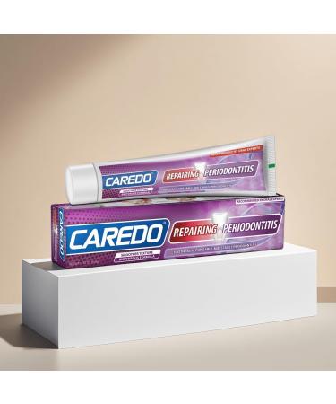 CAREDO New Taste Gum Repair Toothpaste for Adults Fluoride Free Periodontal Treatment for Receding Gums Recession Bleeding Periodontitis Reverse Gingivitis Plaque Control & Bad Breath 3.52 OZ - Buy Online on GoSupps.com