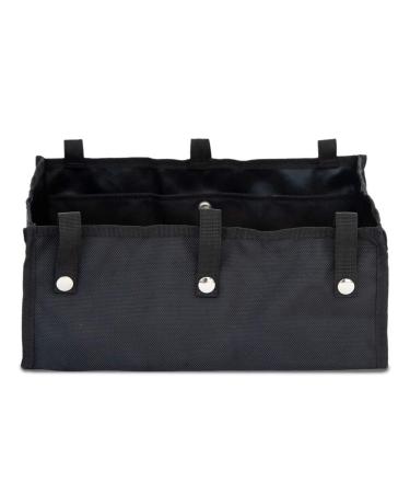 Wheelchair Under Seat Rollator Bag Rollators Organizer Basket Folding Under Seat Elderly Walker Basket Pouch Accessories for Wheelchair Elderly Walker Basket Scooter Black (Black