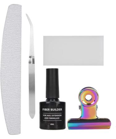 Fiberglass Gel Manicure Extension Gel Set Nail File Non-Woven Silk Nail Art Tool Kit Nail Art Tweezers Fiberglass Extension Gel Shaped Clip Manicure Extension Gel Set Nail Art Woven Silk - Buy Online on GoSupps.com