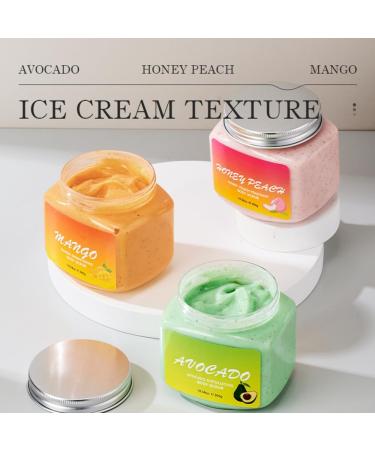 Avocado Exfoliating Body Scrub Body Face Hand Foot Scrub For Dead Skin Remover Deep Cleanse & Nourishing Gentle Body Exfoliation Skincare - Buy Online on GoSupps.com