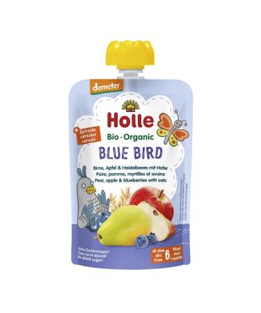 Holle Pouchy Bottle Pear Apple Blueberry Oat Organic +6m 100g