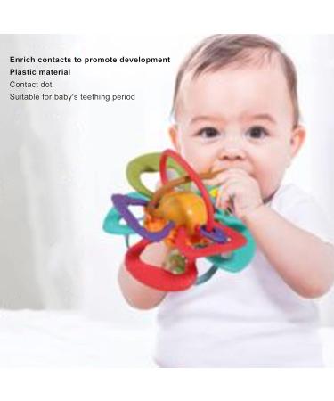 Baby Teething Toy Plastic Cement Baby Teether Teethers Baby Sensory Toys Ball for Children Infant - Buy Online on GoSupps.com