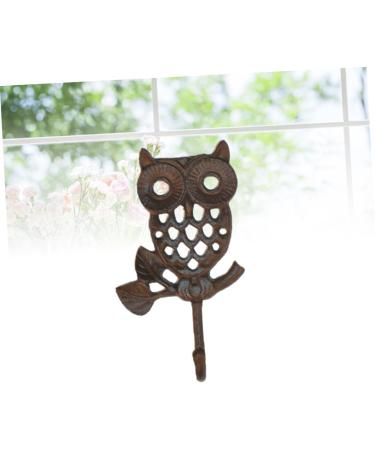 STOBAZA Towel Holder Wall Hanging Hooks Towel Hook Owl Shape Hook Cast Iron Hook Coat Hook Classical Wall Hook medium As Shown - Buy Online on GoSupps.com
