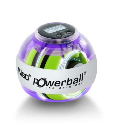 Powerball Autostart Multilight Max gyroscopic hand trainer with a blue-red light effect including aufziemechanik and rev counter transparent violet the original from Kernpower - Buy Online on GoSupps.com