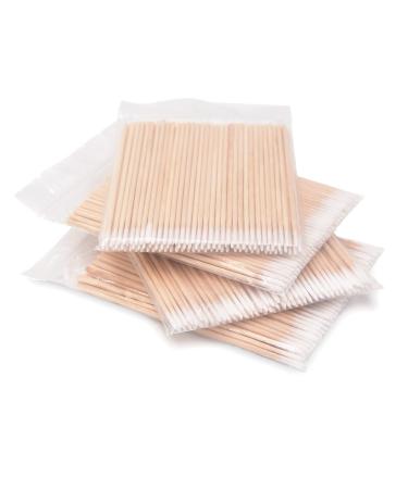 400Pcs 4 inch Pointed Tip Cotton Swabs  Precision Microblading Cotton Tipped  Precise Cotton Tips  Micro-swab Sticks for Makeup Cosmetic Nails Clean