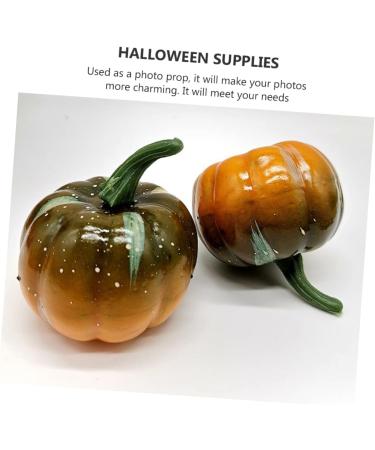DECHOUS 12pcs Halloween Pumpkin Home Stuff Halloween Supplies Artificial Pumpkins Black Pumpkins Simulation Pumpkin Halloween Decorations Miniatures Photography Prop Household Reward Foam - Buy Online on GoSupps.com