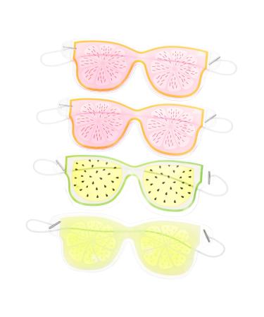 Lurrose 4pcs PVC Gel Eye Mask Ice Pack Travel Eye Mask Eye Mask for Sleeping Sleep Patch Cooling Eye Shade Cold Compress Gel Eye Masks Decorative Eye Ice Pack Home Accessory Eyes Assorted Color 1 1 Count (Pack of 1)