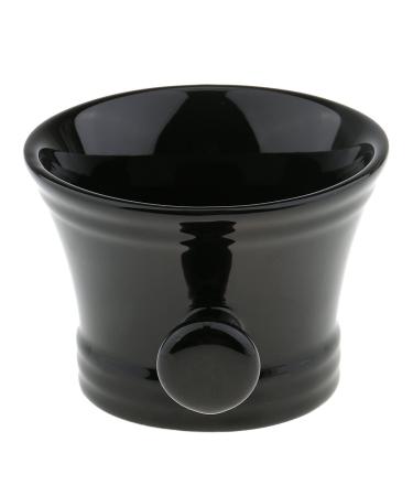 Premium Black Ceramic Shaving Bowl Soap Dish | Eco-Friendly & Stylish Grooming Essentials - Buy Online on GoSupps.com