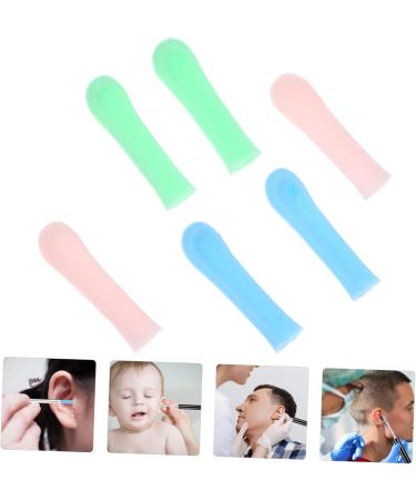 CTIRCHIU 15pcs Ear Wax Remover Sleeves Soft Ear Cleaning Tool Covers for Safe Wax Removal Fun Design Blue Green Pink - Buy Online on GoSupps.com