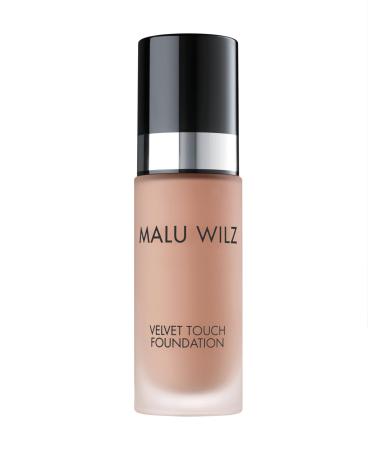 Malu Wilz Velvet Touch Foundation True Dark Sand 30ml I Skincare Creme Make Up For Fleeping Tint I conceal unevenness dark circles wrinkles 30 ml (1 Pack) 07_true Dark Sand - Buy Online on GoSupps.com