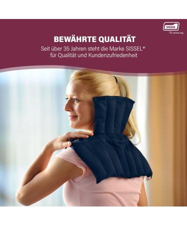 Sissel Linum Anatomic Heat Pillow | Flaxseed Wet Warmth & Relaxation | Cotton | Perfect for Muscle Tension & Gastrointestinal Relief | Blue/Blossom | 38x36 cm - Buy Online on GoSupps.com