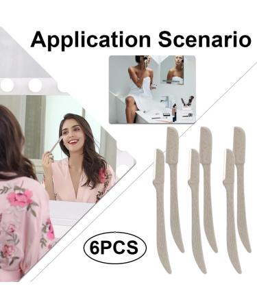 Jocxzi Eyebrow Razor Set - 6-Piece Trimmer for Hair Removal & Dermaplaning - Beauty Shaper for Women - Buy Online on GoSupps.com