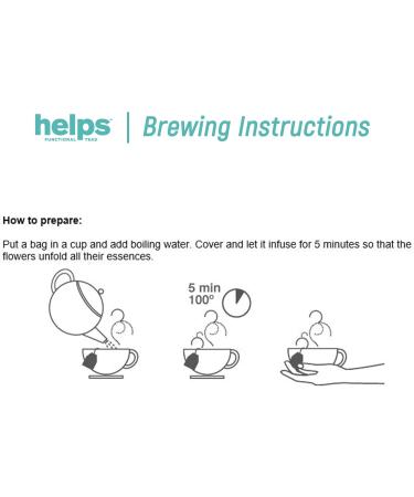  HELPS PHARMADUS BOTANICALS HELPS INFUSIONS - Relaxing infusion with organic lemon balm and passionflower. Organic relaxing tea to aid sleep and promote relaxation. Box of 20 tea bags. - Buy Online on GoSupps.com