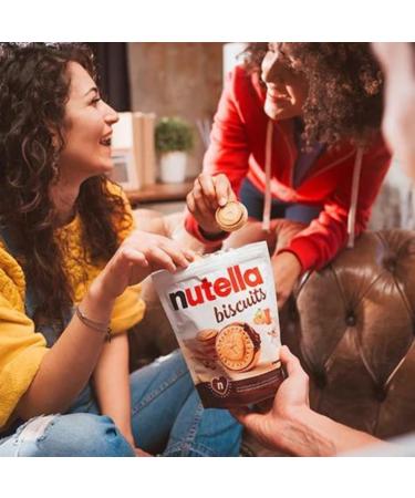 Classic Nutella Biscuits with Hazelnut and cocoa cream heart biscuits to share with those you love 304g in resealable bags (2 packs) - Buy Online on GoSupps.com