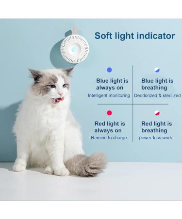 Mknzome Cat Litter Deodorizer | Intelligent Odor Eliminator | 99% Deodorization | Mini Air Purifier for Cat Toilets & Small Areas - Buy Online on GoSupps.com