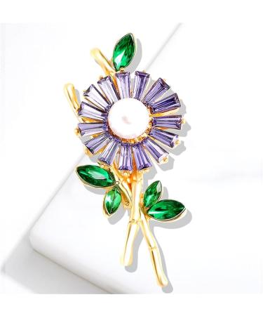 Pin Jewelry Gifts for Women Ladies Fashion Accessories Rhinestone Sunflower Brooch Pin Party Brooch Cardigan Jacket Coat Brooch Brooches & Pins - Buy Online on GoSupps.com