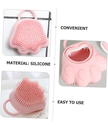 Magiclulu 3-in-1 Shampoo Brush for Kids | Hair Growth & Scalp Massage | Travel-Friendly Silicone Hair Care Tool | Pink - Buy Online on GoSupps.com