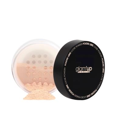 Glam Up Glam'Up Paris Loose Powder - Matte and Natural Finish - Shine Control Long-Lasting Setting Makeup Airy Texture No. 1 - Pink