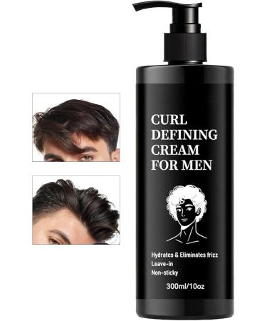  WJnflQN Curl Cream for Men Anti-Frizz Curl Enhancer | 300 ml Moisturizing Care Leave In Medium Hold Non Greasy Definition Curly Straight Hair Home Travel - Buy Online on GoSupps.com