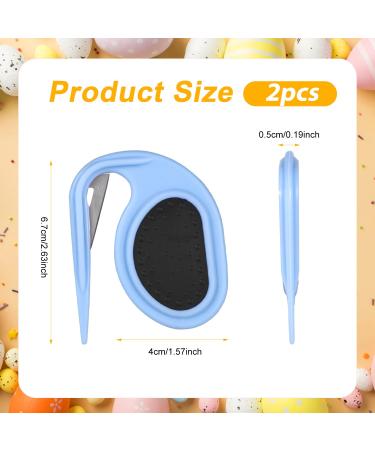 2-Piece Knot Comb Set for Cats & Dogs | Effective Hair Removal Tool for Knotted & Loose Fur | Pet Grooming Accessories (Blue) - Buy Online on GoSupps.com