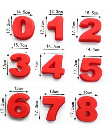 Milisten 18 Pcs Star Decor Silicone Number Cake Moulds Silicone Chocolate Mold Cake Decorating Mold Molds for Resin Ice Cream Decor Number Shaped Mold Cake Molds Resin Molds Tool Candy mediumx2pcs - Buy Online on GoSupps.com